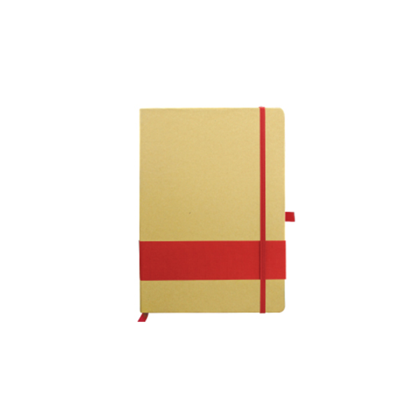 Eco Friendly Notebook with Strip Red