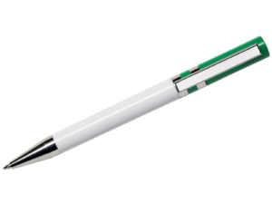 Maxema Ethic Pen - White with Green Clip