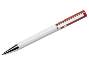 Maxema Ethic Pen - White with Red Clip