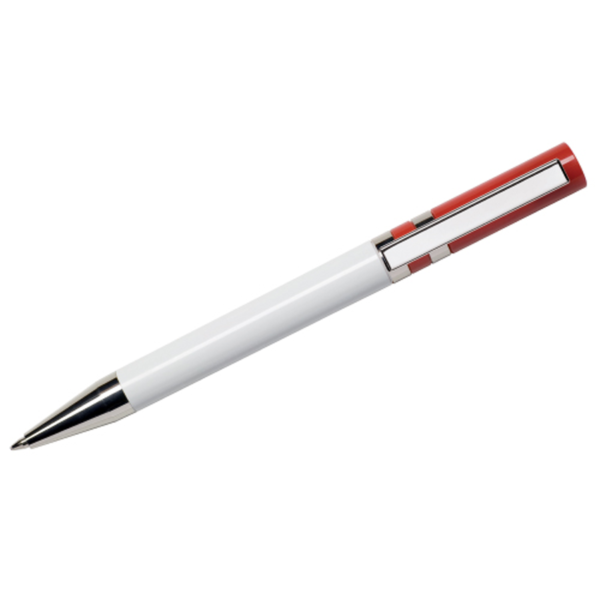Maxema Ethic Pen - White with Red Clip