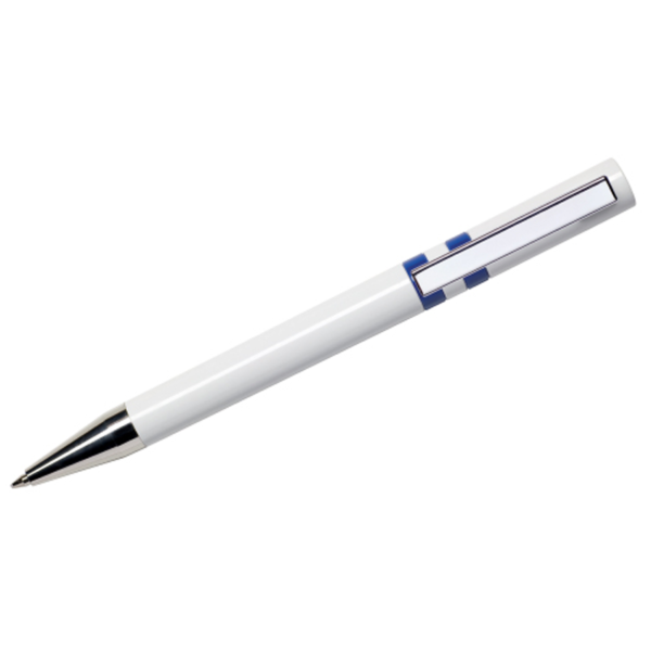 Maxema Ethic Pen - White and Navy Blue