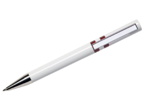 Maxema Ethic Pen - White and Maroon