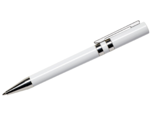 Maxema Ethic Pen - White with Chrome Clip