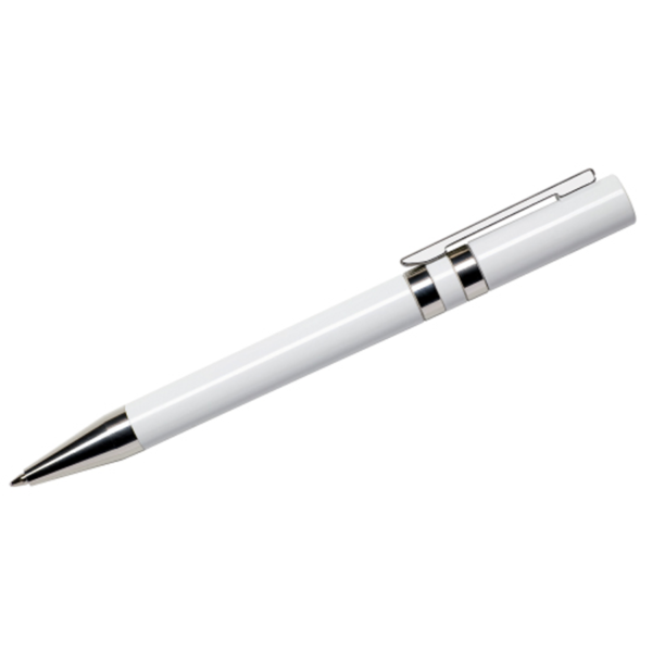 Maxema Ethic Pen - White with Chrome Clip