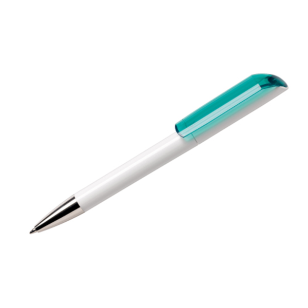 Personalised Pens Maxema Flow Transparent Aqua Green
