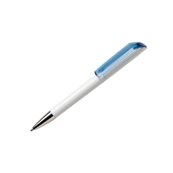Personalised Pens Maxema Flow Transparent Sky Blue