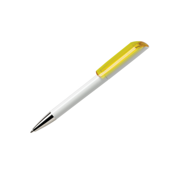 Promotional Gifts Pen Maxema Flow Transparent Yellow