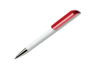 Promotional Gifts Pen Maxema Flow Transparent Red