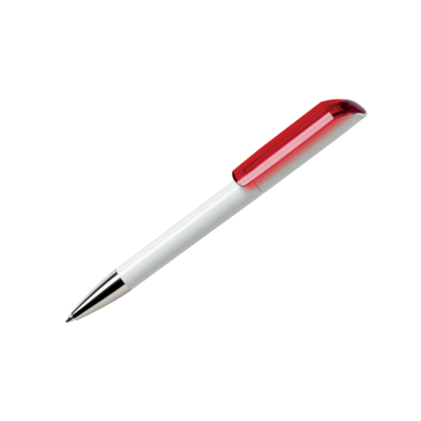 Promotional Gifts Pen Maxema Flow Transparent Red