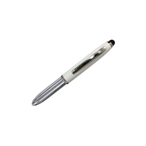 3 in 1 Pen, Touch and Flash White Color
