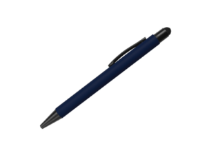 Rubberized Pens with Stylus Dark Blue Color