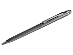 Slim Metal Pens with Stylus - Dark Grey Color