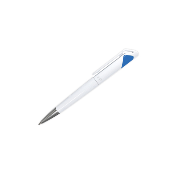 Branded Plastic Pens – Light Blue