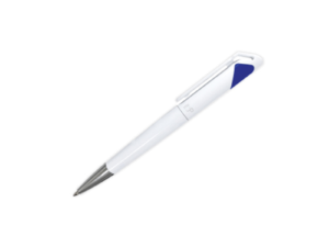 Branded Plastic Pens - Dark Blue