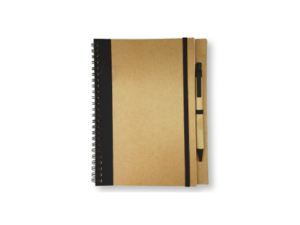 Recycled Notepad with Pen - Black