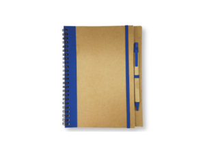 Recycled Notepad with Pen - Blue