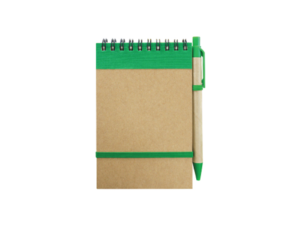 Recycled Notepad with Pen Green