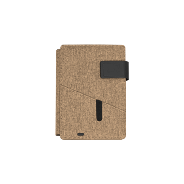 Powerbank Tablet Portfolio Brown Color