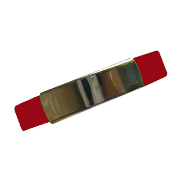 Silicone Wristband with Metal Part Maroon