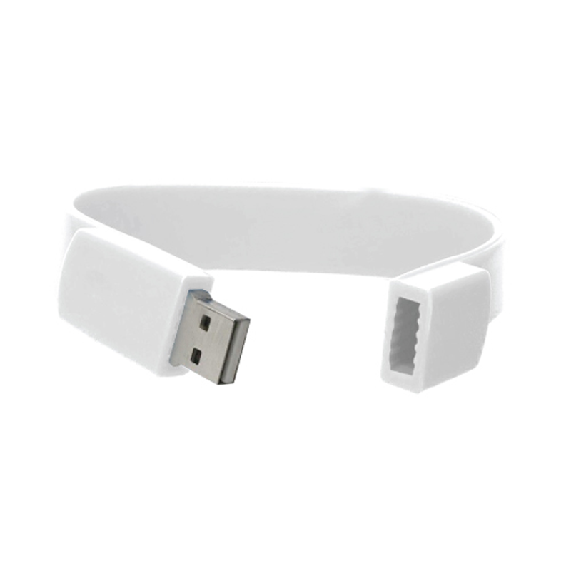 Wristbands USB Flash Drives White