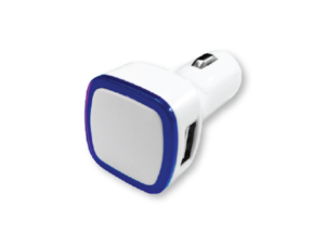 USB Car Charger Blue