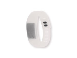 Wristband with Digital Watch White