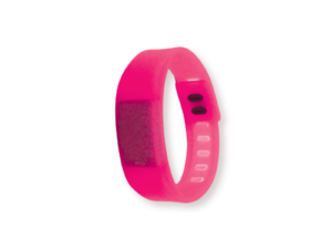 Wristband with Digital Watch Pink