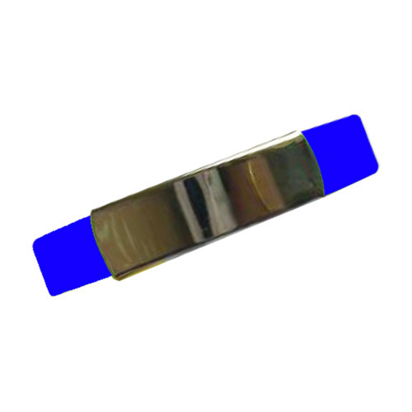 Silicone Wristband with Metal Part Blue