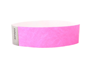 Tyvek Wristbands Light Pink Color