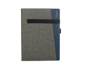 B5 Notebook, Hard Bound Double Colour Grey and Dark Blue Color, 192 Pages