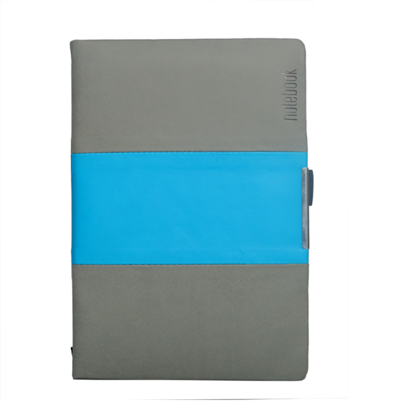 A5 Notebook, Professional Notebook Double Colour -Grey and Sky Blue Color, 192 Pages