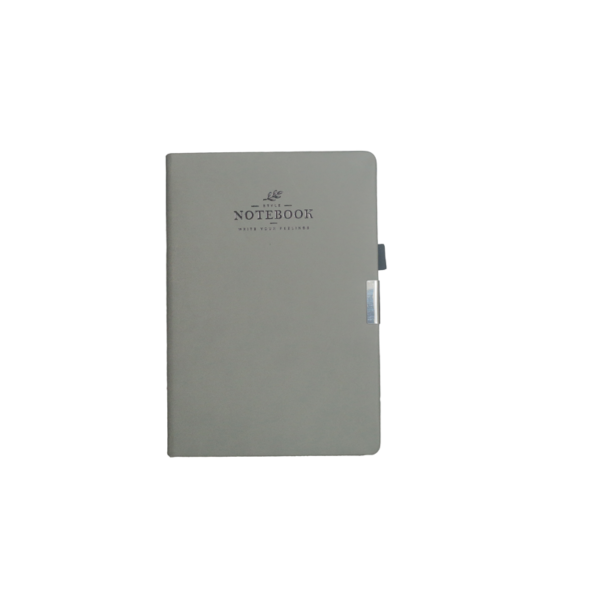 A5 Notebook, Professional Notebook with quote Grey Color, 192 Pages