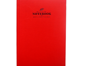 A5 Notebook, Professional Notebook with Red Textured , 160 Pages