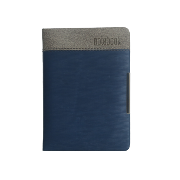 A6 Notebook, Hard Bound Double Colour Dark Blue and Grey Color, 160 Pages