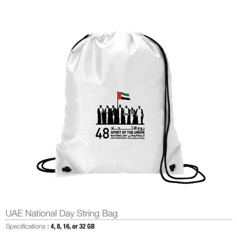 National Day Logo String Bags