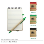 National Day Recycled Pad with Pen