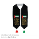 UAE Day Velvet Scarf with Embroidery