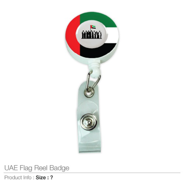 UAE Flag Design Reel Badges