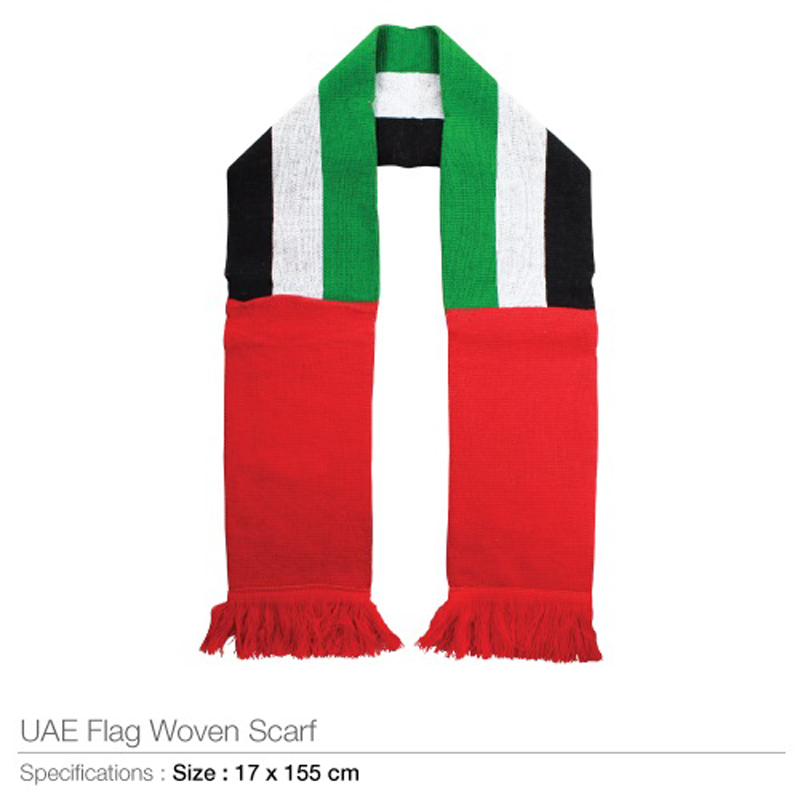 UAE Flag Woven Scarf
