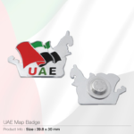 UAE Map Shape Flag Badges