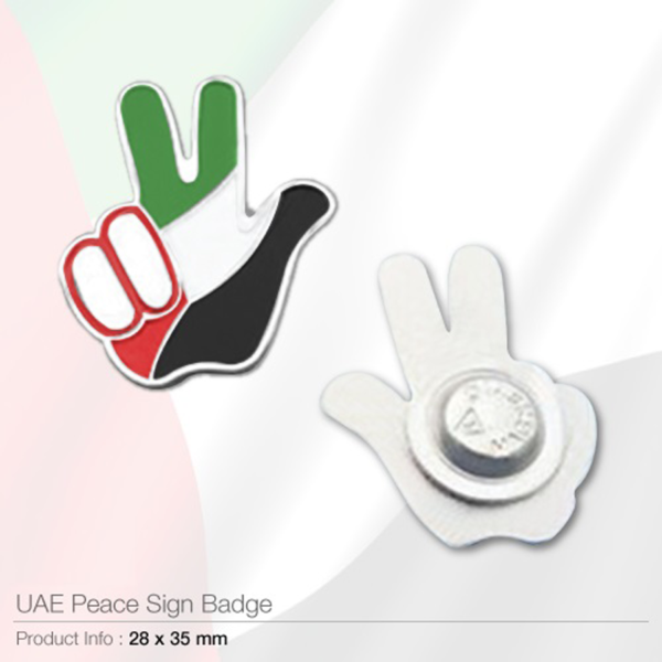 UAE Peace Sign Badges